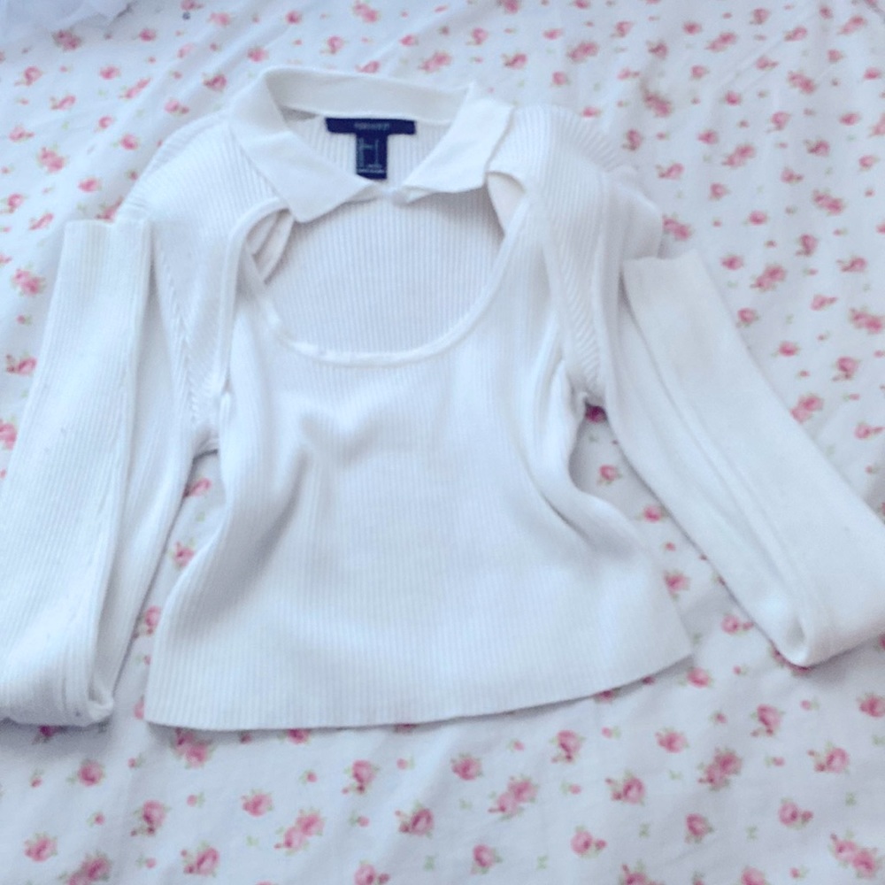 cute coquette forever 21 crop top <3